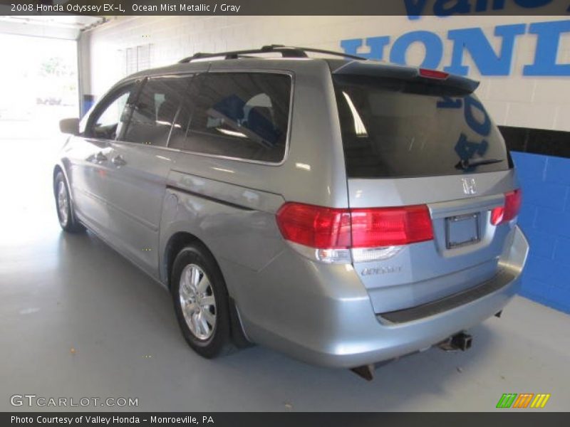 Ocean Mist Metallic / Gray 2008 Honda Odyssey EX-L