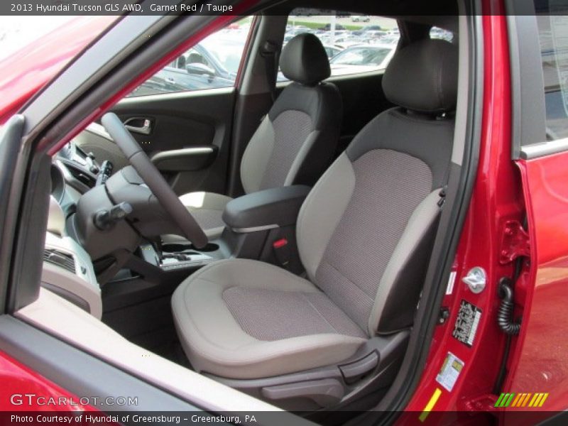 Garnet Red / Taupe 2013 Hyundai Tucson GLS AWD