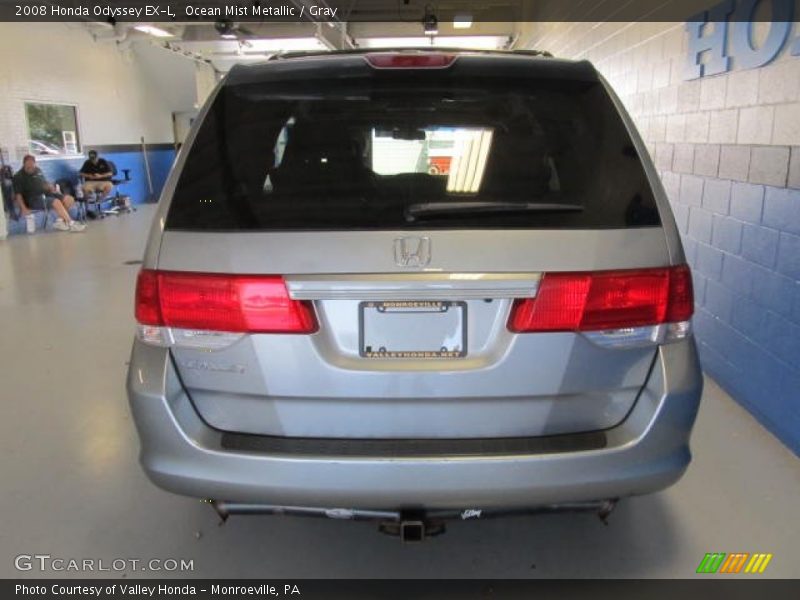 Ocean Mist Metallic / Gray 2008 Honda Odyssey EX-L