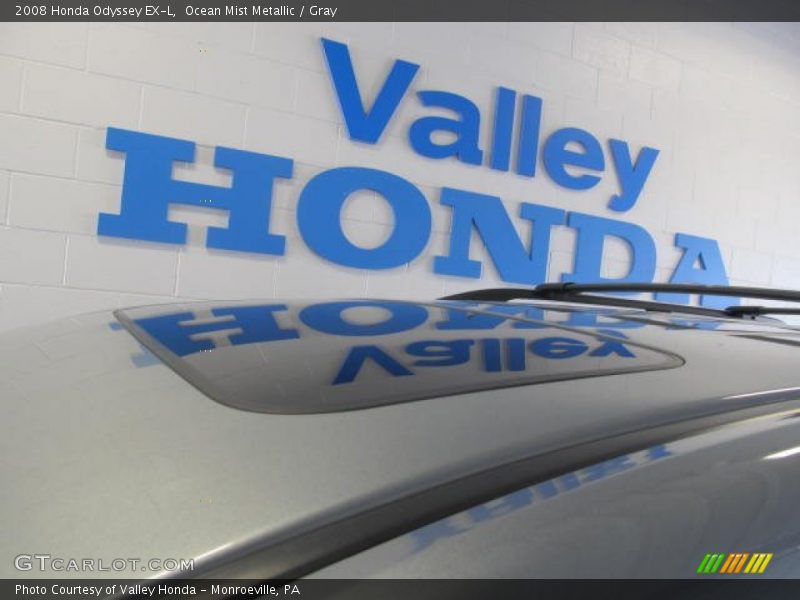 Ocean Mist Metallic / Gray 2008 Honda Odyssey EX-L