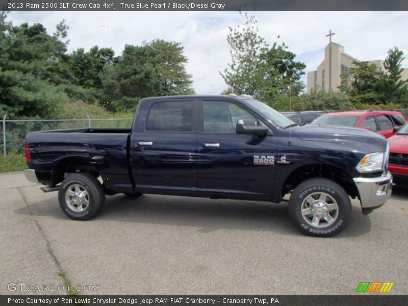 True Blue Pearl / Black/Diesel Gray 2013 Ram 2500 SLT Crew Cab 4x4