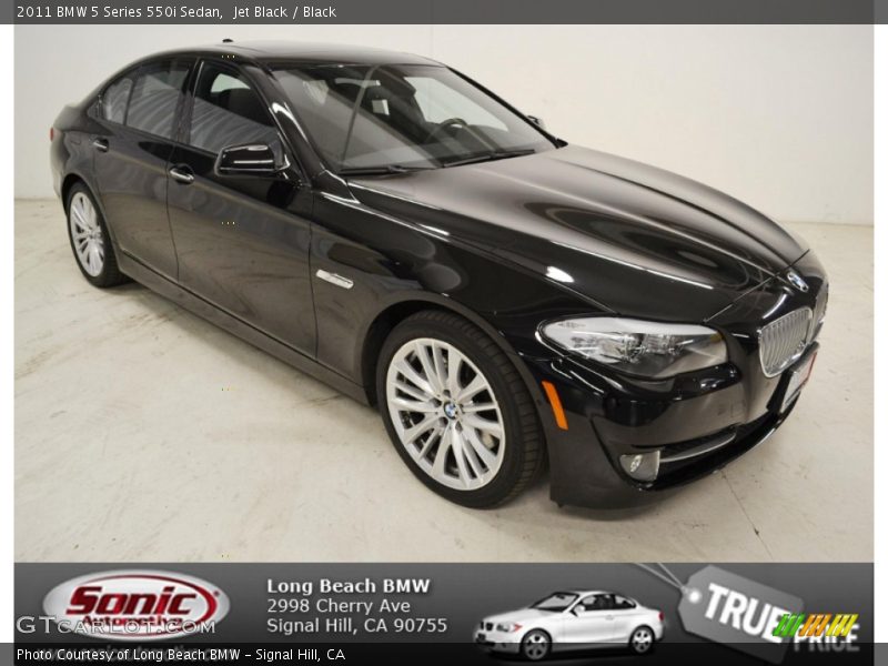 Jet Black / Black 2011 BMW 5 Series 550i Sedan
