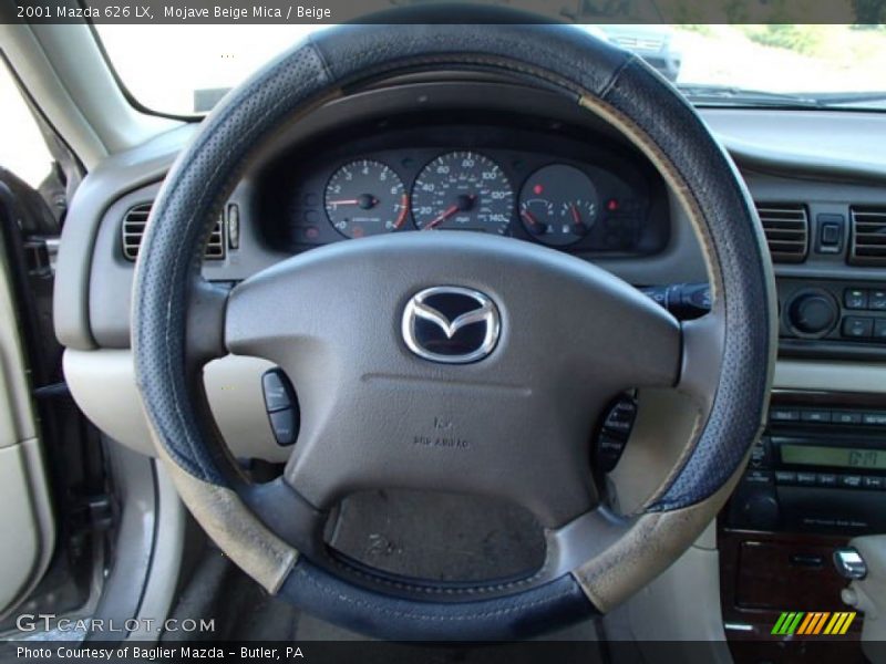 Mojave Beige Mica / Beige 2001 Mazda 626 LX