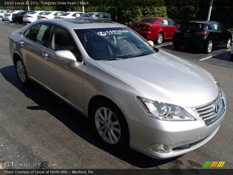 Tungsten Silver Pearl / Black 2010 Lexus ES 350