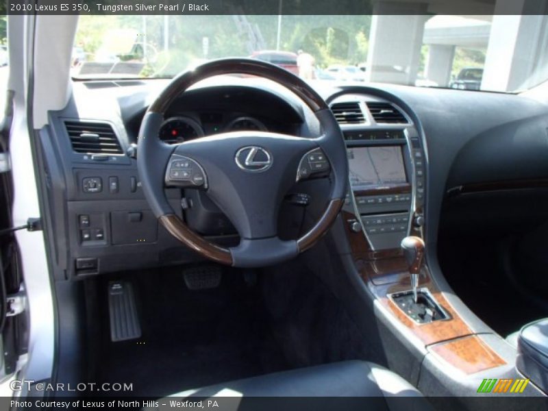 Tungsten Silver Pearl / Black 2010 Lexus ES 350