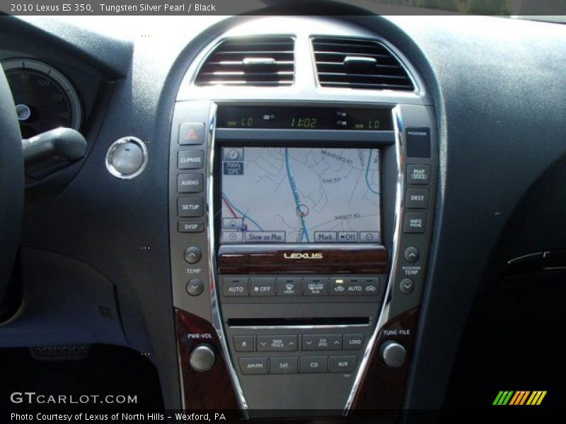 Tungsten Silver Pearl / Black 2010 Lexus ES 350