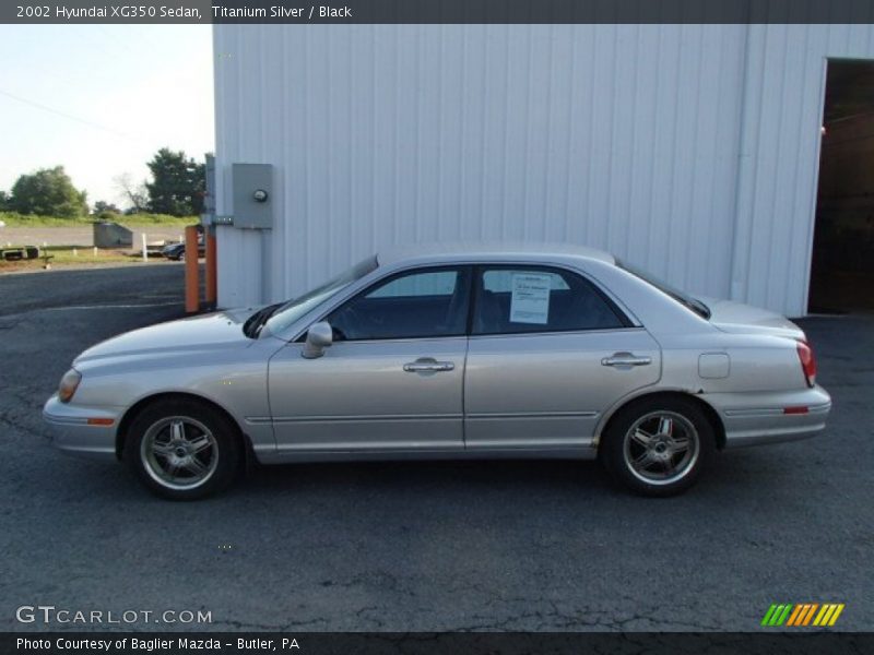 Titanium Silver / Black 2002 Hyundai XG350 Sedan