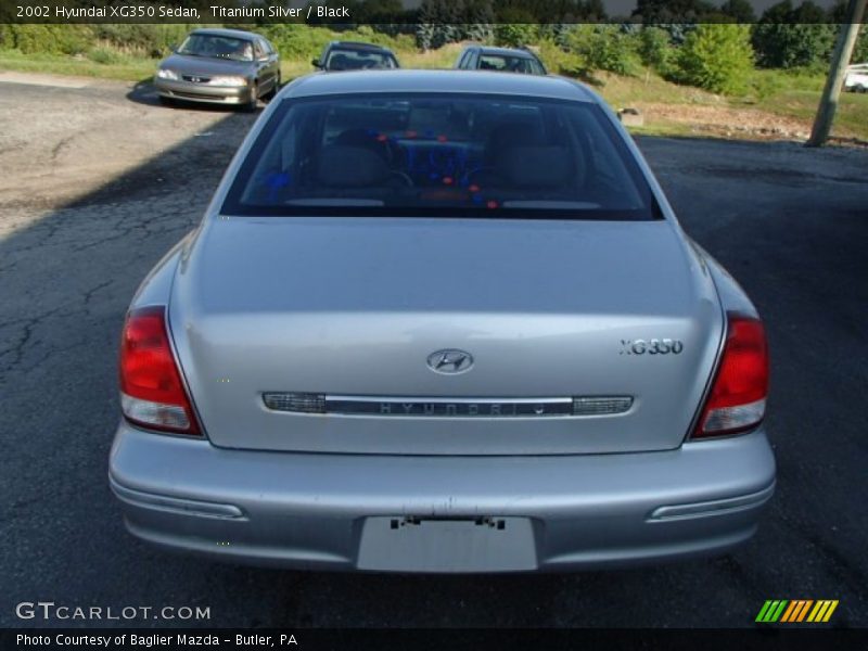 Titanium Silver / Black 2002 Hyundai XG350 Sedan
