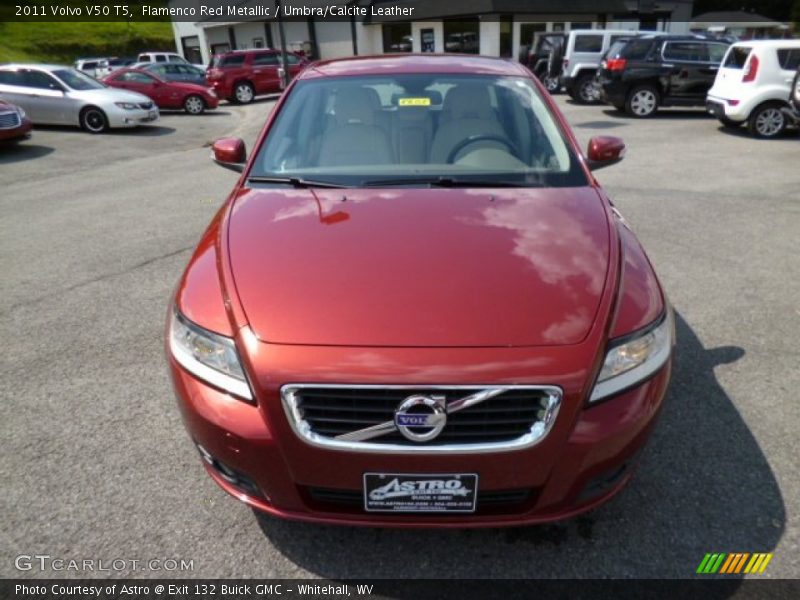 Flamenco Red Metallic / Umbra/Calcite Leather 2011 Volvo V50 T5