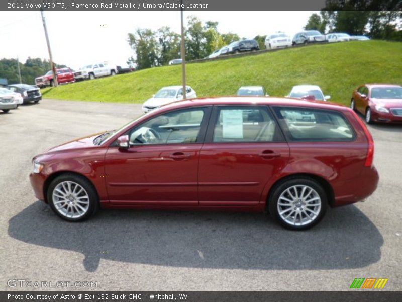 Flamenco Red Metallic / Umbra/Calcite Leather 2011 Volvo V50 T5