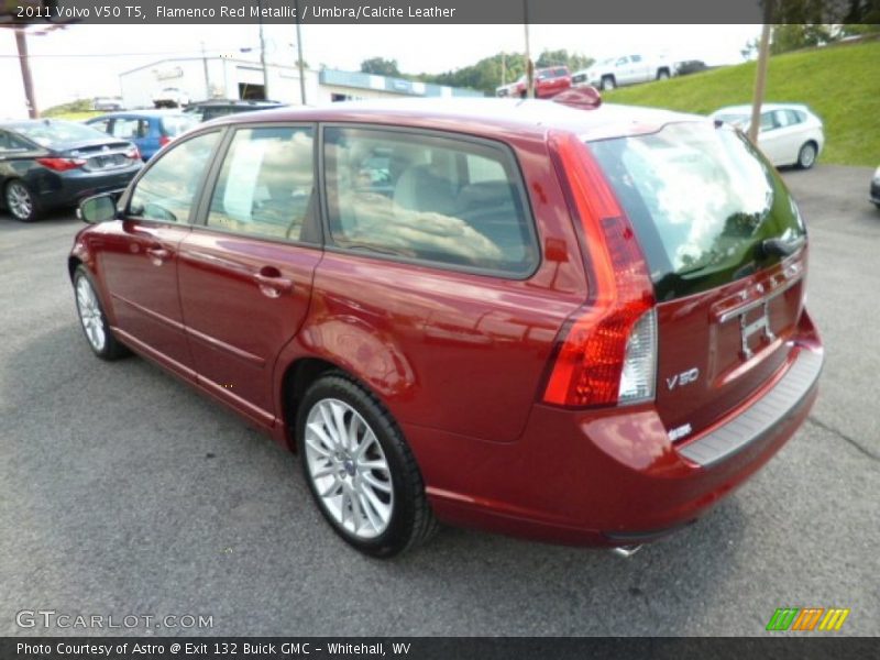 Flamenco Red Metallic / Umbra/Calcite Leather 2011 Volvo V50 T5
