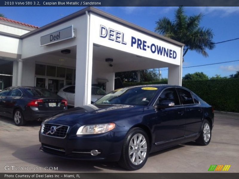 Caspian Blue Metallic / Sandstone 2010 Volvo S80 3.2