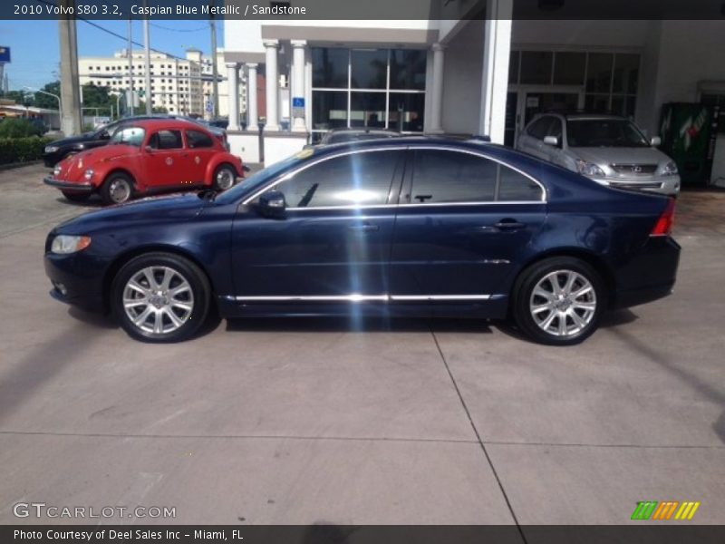 Caspian Blue Metallic / Sandstone 2010 Volvo S80 3.2