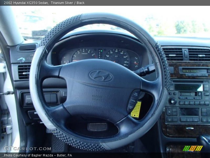 Titanium Silver / Black 2002 Hyundai XG350 Sedan