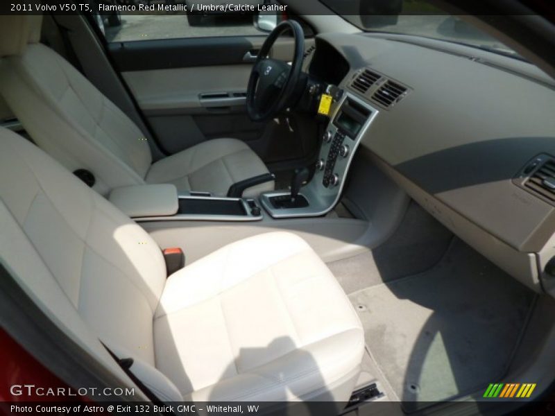 Flamenco Red Metallic / Umbra/Calcite Leather 2011 Volvo V50 T5