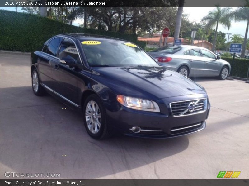 Caspian Blue Metallic / Sandstone 2010 Volvo S80 3.2