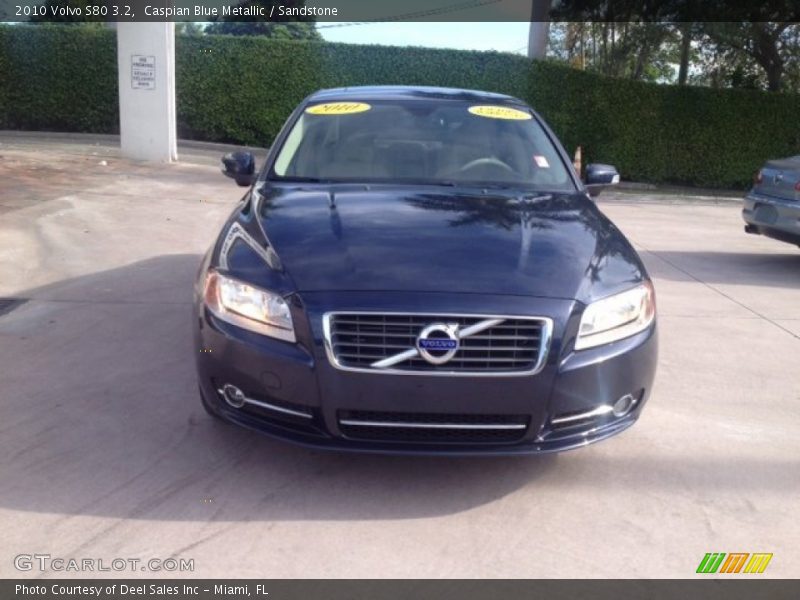 Caspian Blue Metallic / Sandstone 2010 Volvo S80 3.2