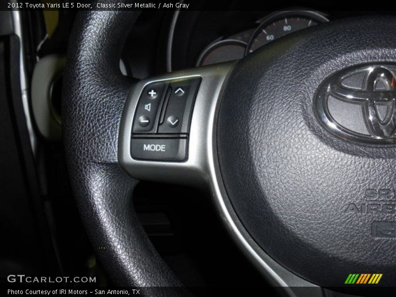 Classic Silver Metallic / Ash Gray 2012 Toyota Yaris LE 5 Door