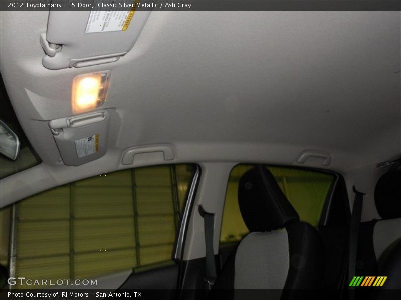 Classic Silver Metallic / Ash Gray 2012 Toyota Yaris LE 5 Door