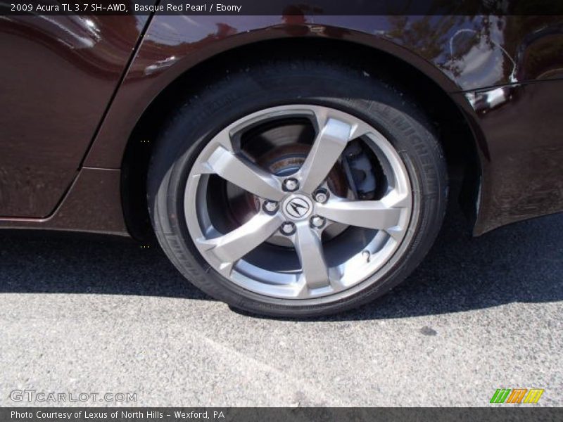 Basque Red Pearl / Ebony 2009 Acura TL 3.7 SH-AWD