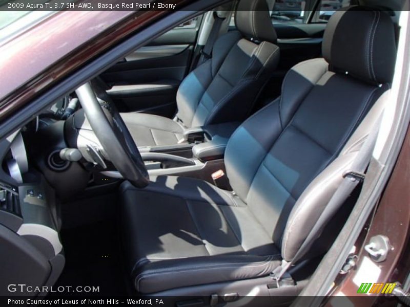 Basque Red Pearl / Ebony 2009 Acura TL 3.7 SH-AWD