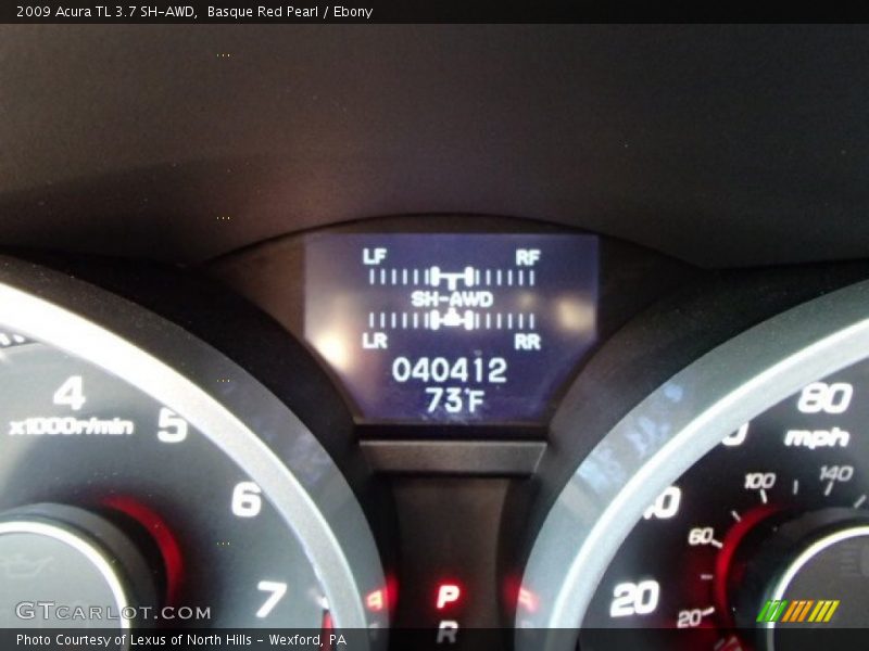 Basque Red Pearl / Ebony 2009 Acura TL 3.7 SH-AWD