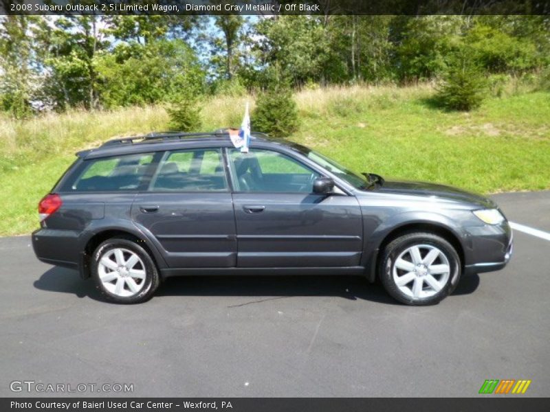 Diamond Gray Metallic / Off Black 2008 Subaru Outback 2.5i Limited Wagon