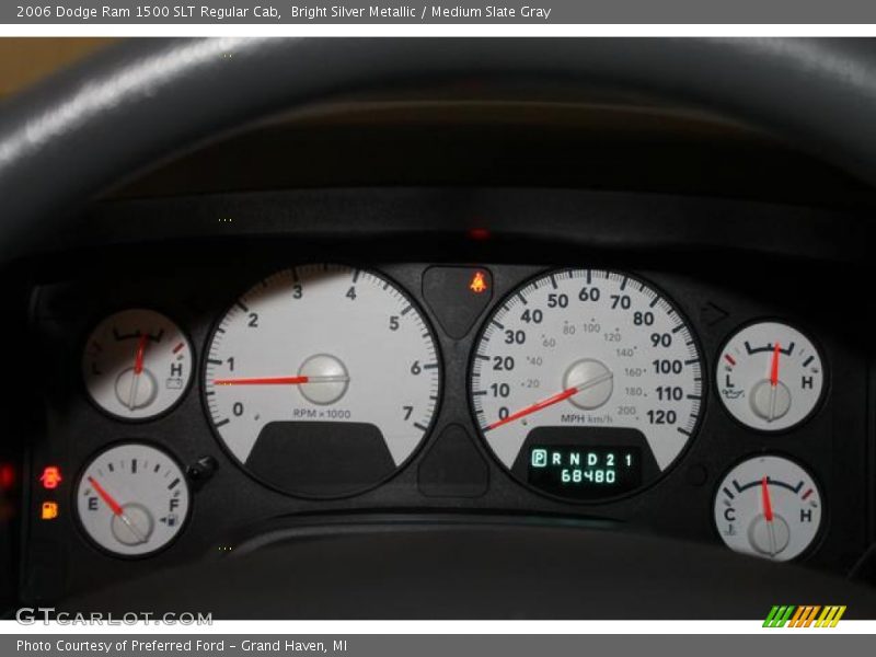 Bright Silver Metallic / Medium Slate Gray 2006 Dodge Ram 1500 SLT Regular Cab
