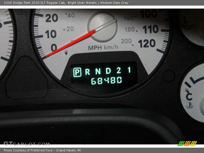 Bright Silver Metallic / Medium Slate Gray 2006 Dodge Ram 1500 SLT Regular Cab