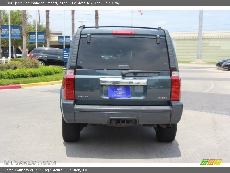 Steel Blue Metallic / Dark Slate Gray 2008 Jeep Commander Limited