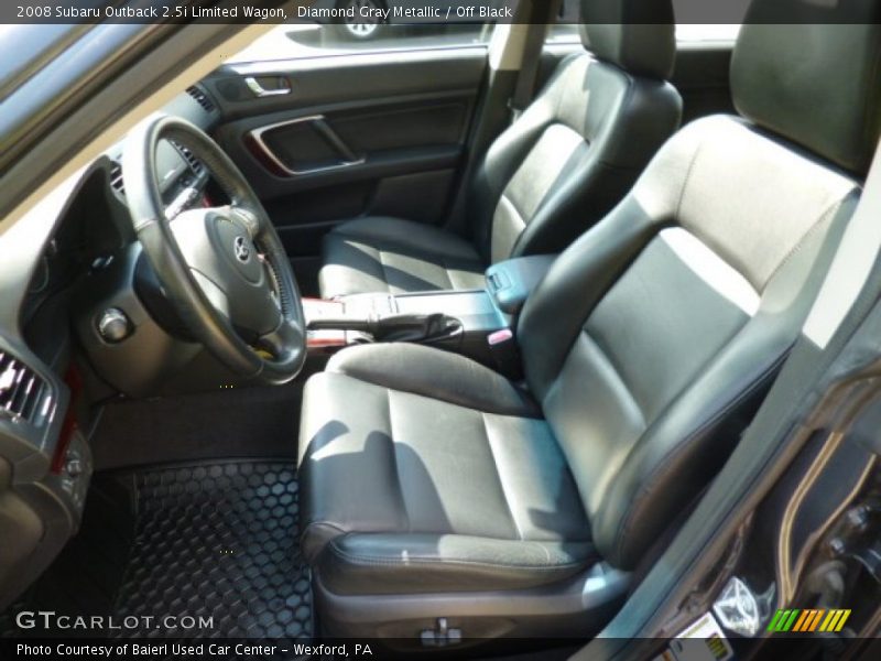 Diamond Gray Metallic / Off Black 2008 Subaru Outback 2.5i Limited Wagon