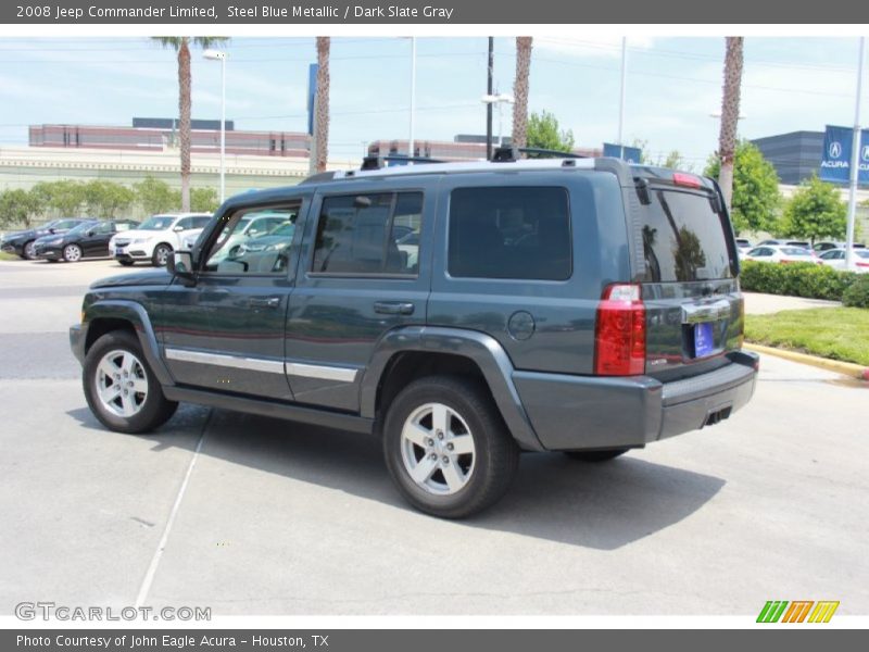 Steel Blue Metallic / Dark Slate Gray 2008 Jeep Commander Limited
