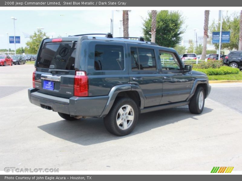 Steel Blue Metallic / Dark Slate Gray 2008 Jeep Commander Limited