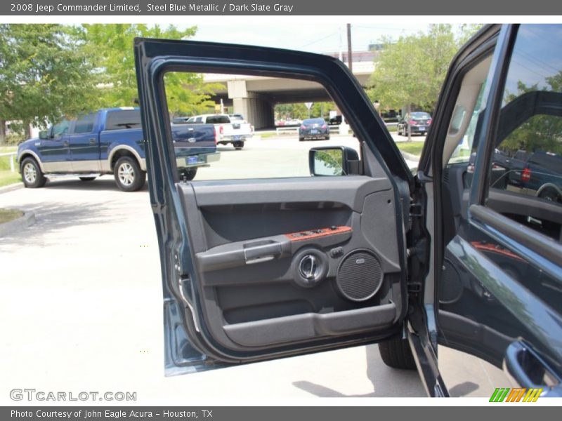 Steel Blue Metallic / Dark Slate Gray 2008 Jeep Commander Limited