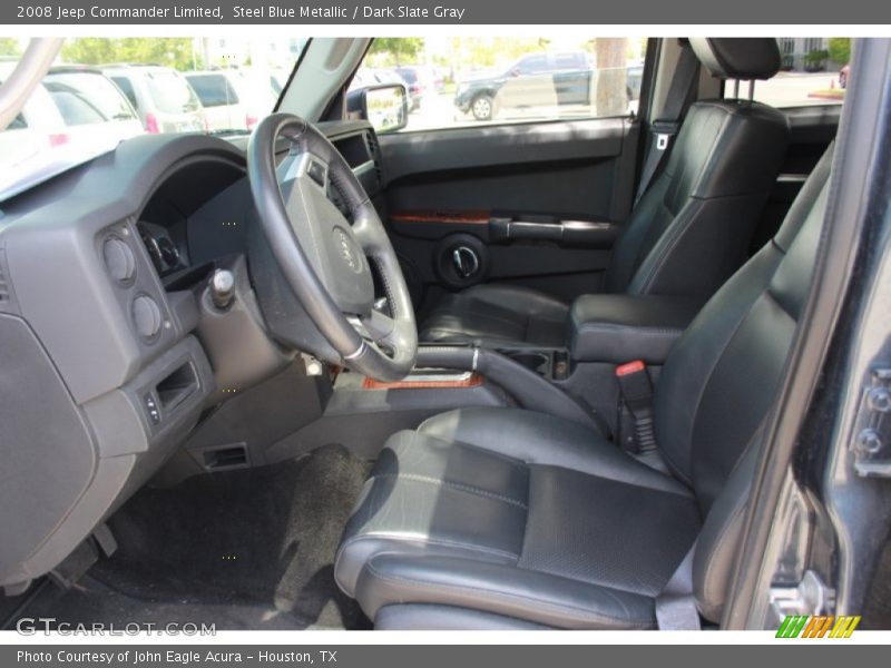 Steel Blue Metallic / Dark Slate Gray 2008 Jeep Commander Limited