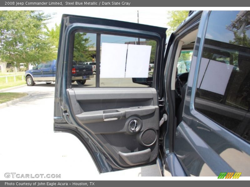 Steel Blue Metallic / Dark Slate Gray 2008 Jeep Commander Limited