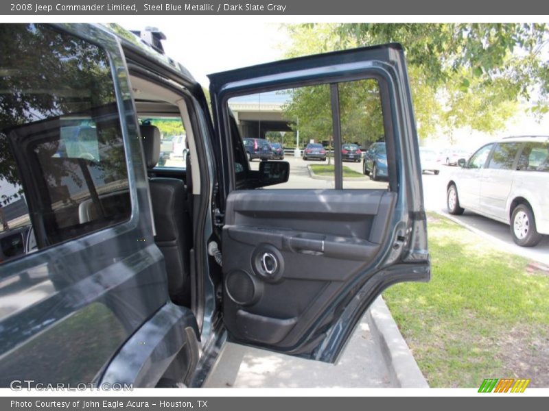 Steel Blue Metallic / Dark Slate Gray 2008 Jeep Commander Limited