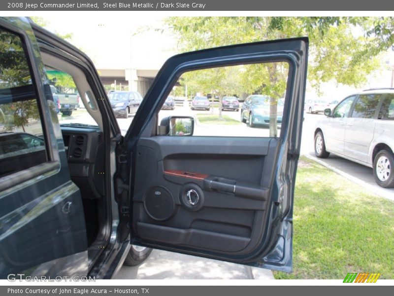 Steel Blue Metallic / Dark Slate Gray 2008 Jeep Commander Limited