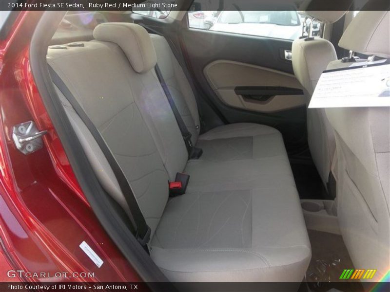 Ruby Red / Medium Light Stone 2014 Ford Fiesta SE Sedan