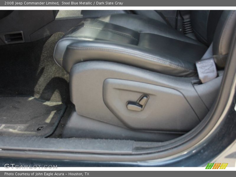 Steel Blue Metallic / Dark Slate Gray 2008 Jeep Commander Limited