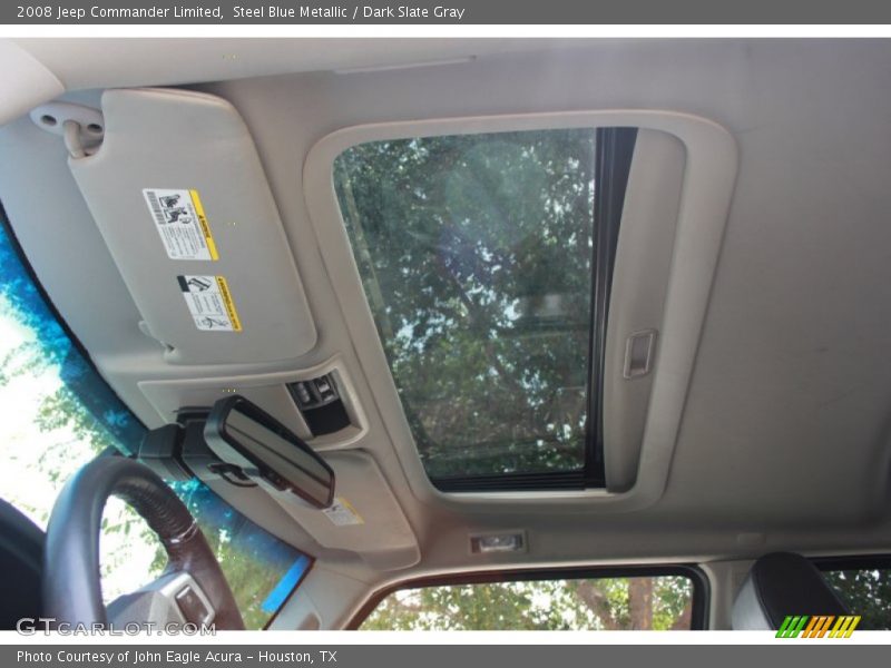 Steel Blue Metallic / Dark Slate Gray 2008 Jeep Commander Limited