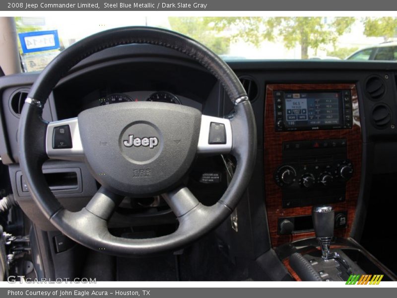 Steel Blue Metallic / Dark Slate Gray 2008 Jeep Commander Limited