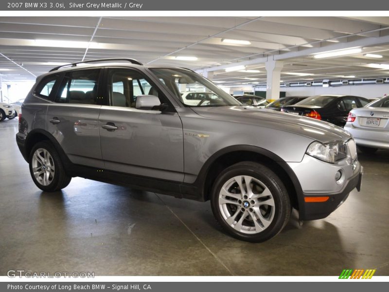 Silver Grey Metallic / Grey 2007 BMW X3 3.0si