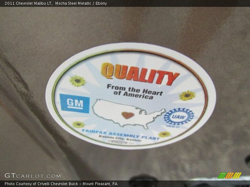 Mocha Steel Metallic / Ebony 2011 Chevrolet Malibu LT