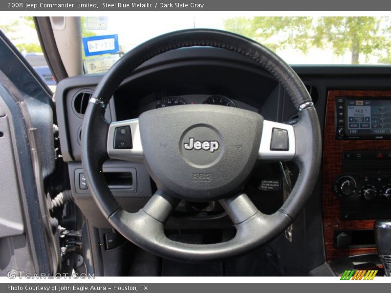 Steel Blue Metallic / Dark Slate Gray 2008 Jeep Commander Limited