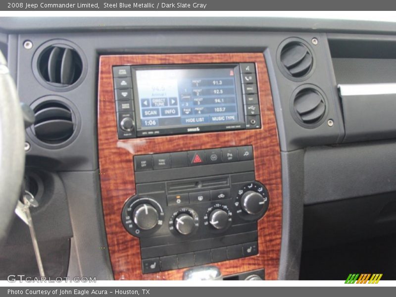 Steel Blue Metallic / Dark Slate Gray 2008 Jeep Commander Limited