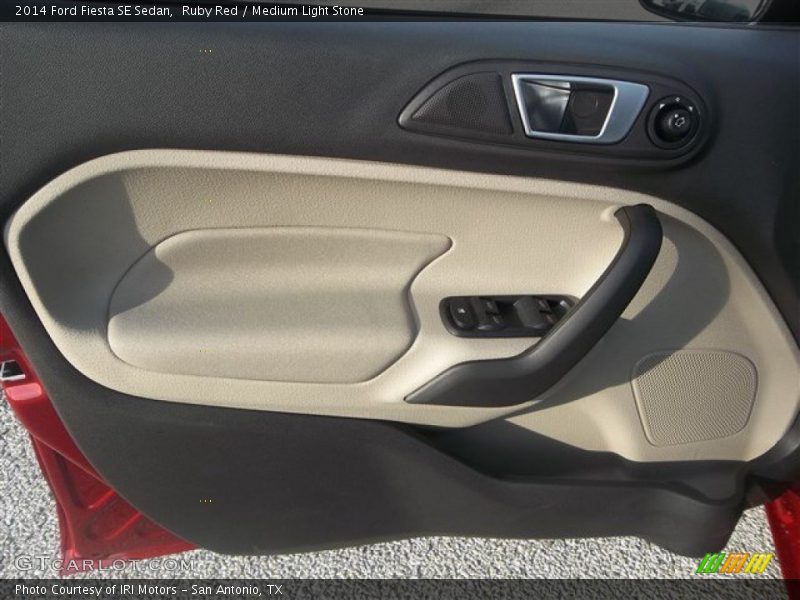Ruby Red / Medium Light Stone 2014 Ford Fiesta SE Sedan
