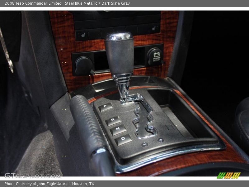 Steel Blue Metallic / Dark Slate Gray 2008 Jeep Commander Limited