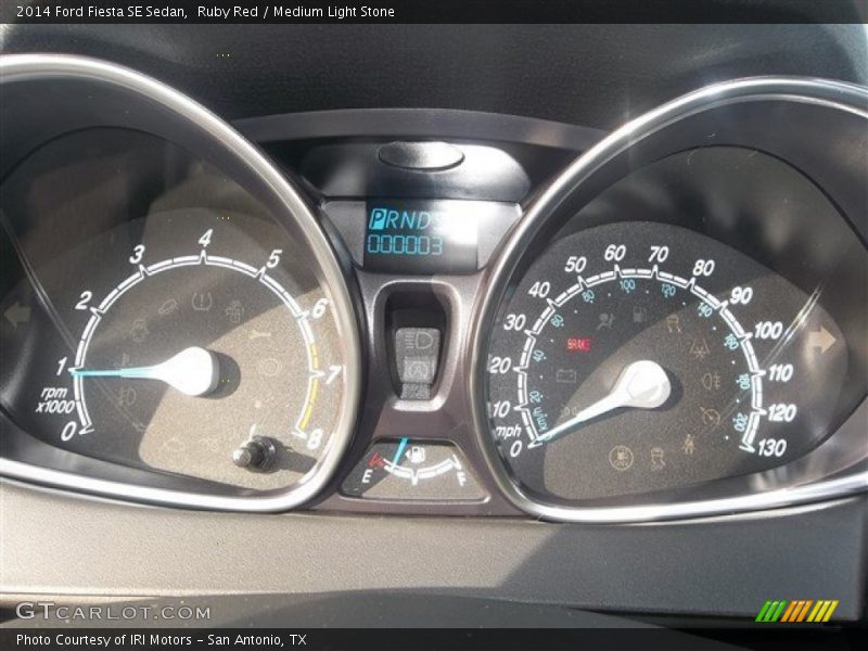 Ruby Red / Medium Light Stone 2014 Ford Fiesta SE Sedan