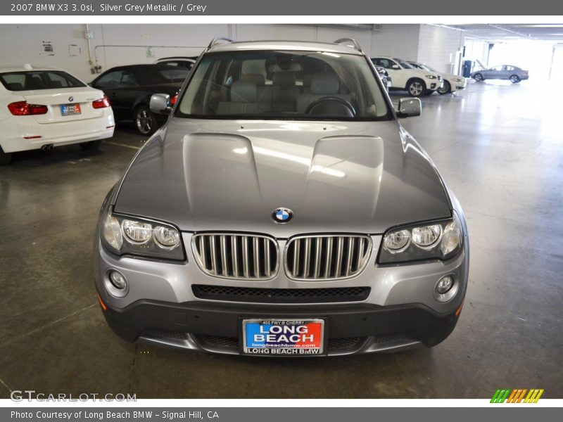 Silver Grey Metallic / Grey 2007 BMW X3 3.0si